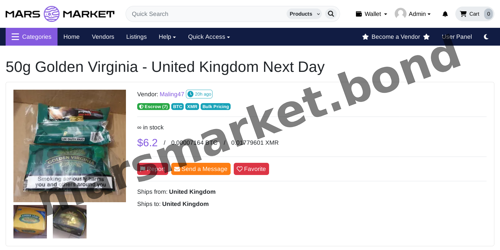 Main Market Dashboard